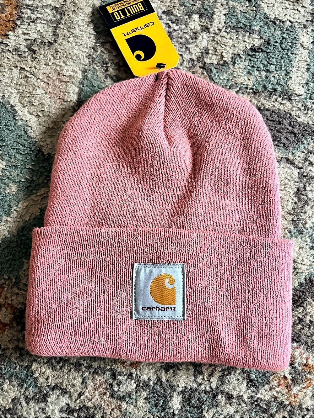 Carhartt A18 Knit Cuffed Beanie Pink